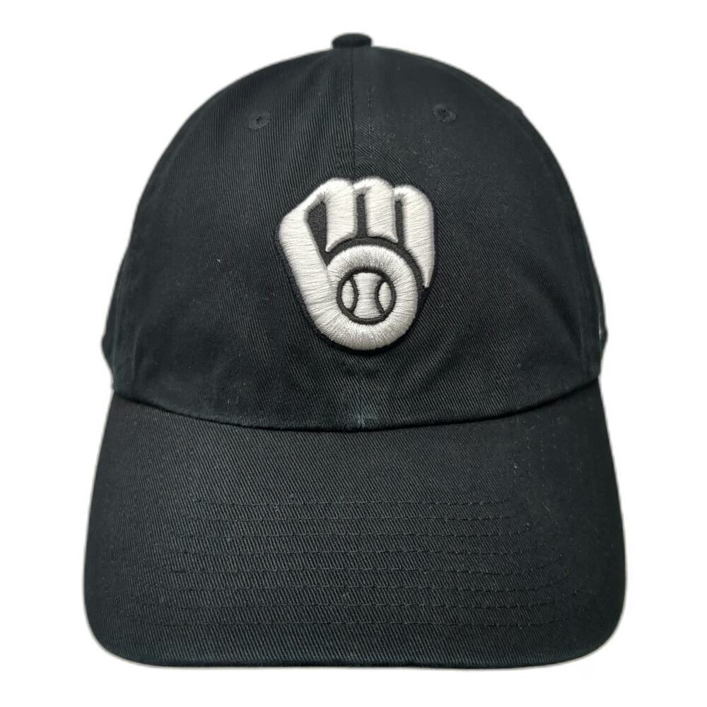Milwaukee Brewers MLB '47 Baseball Cap Black One Size Embroidered Logo Hat OSFA